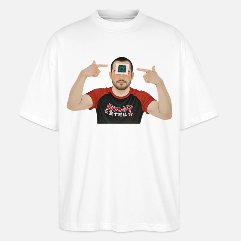 BRAIN PROCESSOR - geek & scifi - T-shirt bio Blaster 2.0 coupe oversize Stanley/Stella Unisexe - blanc