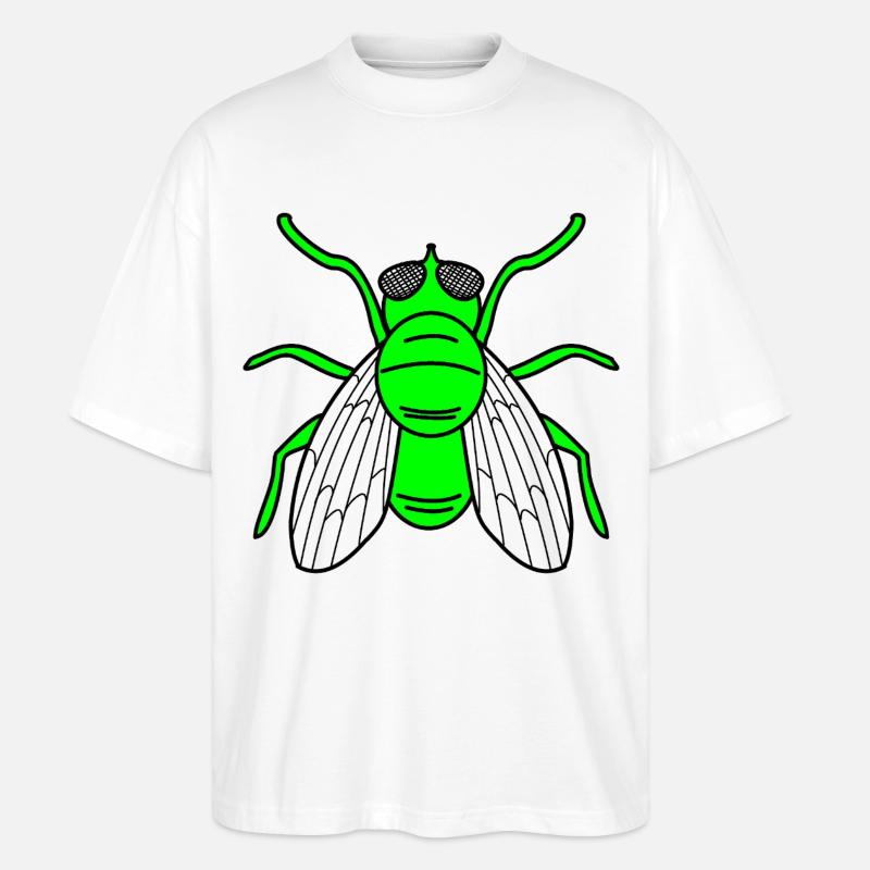 Fliege - Stanley/Stella Oversized Unisex Bio T-Shirt Blaster 2.0 - Weiß