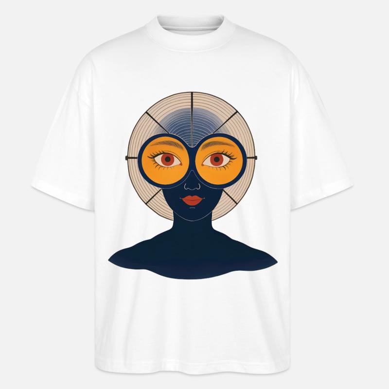 BEFREIE DEINEN GEIST #2 – nette Leute - Stanley/Stella Oversized Unisex Bio T-Shirt Blaster 2.0 - Weiß