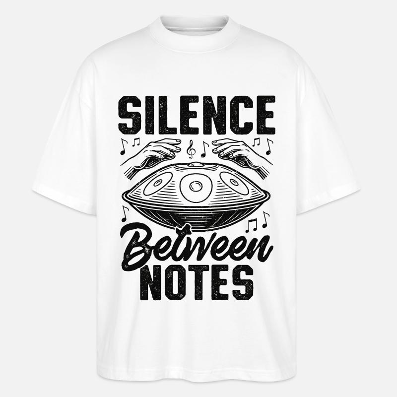 Silence Between Notes - Stanley/Stella Oversized Unisex Bio T-Shirt Blaster 2.0 - Weiß