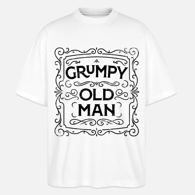 GRUMPY OLD MAN - T-shirt bio Blaster 2.0 coupe oversize Stanley/Stella Unisexe - blanc
