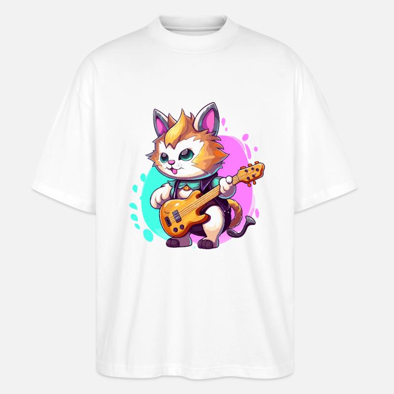 Un âne patchwork style doodle - T-shirt bio Blaster 2.0 coupe oversize Stanley/Stella Unisexe - blanc