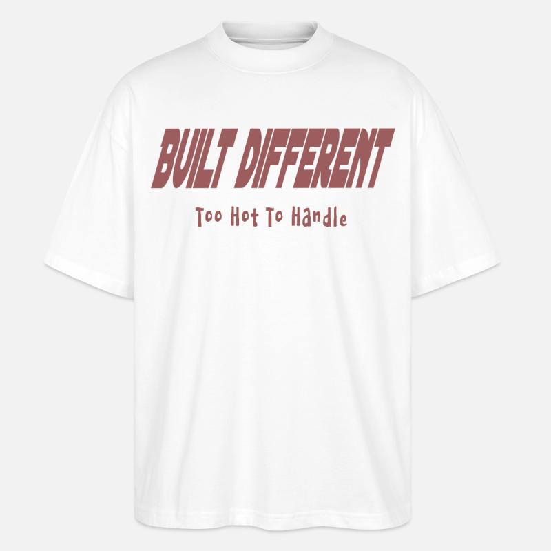 Too_hot_to_handle - Stanley/Stella Oversized Unisex Bio T-Shirt Blaster 2.0 - Weiß