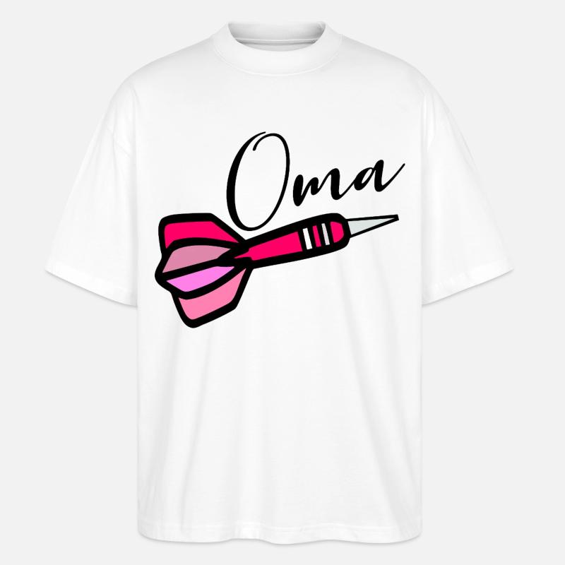 Mamie fléchettes fléchettes - T-shirt bio Blaster 2.0 coupe oversize Stanley/Stella Unisexe - blanc