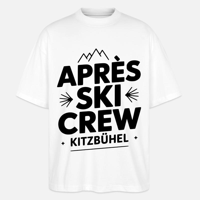 Apres ski Kitzbühel - Stanley/Stella Oversized Unisex Bio T-Shirt Blaster 2.0 - Weiß
