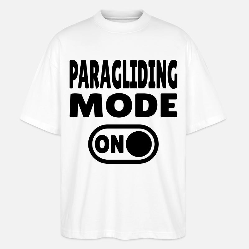 Mode parapente ACTIVÉ – Parapente Liberté - T-shirt bio Blaster 2.0 coupe oversize Stanley/Stella Unisexe - blanc
