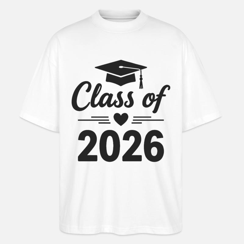 CLASS OF 2026 Absolventen Abschluss Studium - Stanley/Stella Oversized Unisex Bio T-Shirt Blaster 2.0 - Weiß