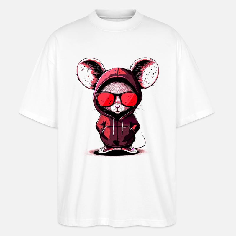 cooles Design - Stanley/Stella Oversized Unisex Bio T-Shirt Blaster 2.0 - Weiß