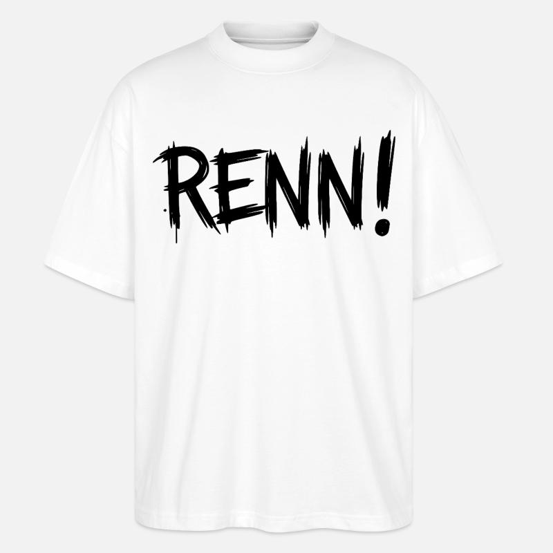 Courir! (Course, course, jogging, coureur) - T-shirt bio Blaster 2.0 coupe oversize Stanley/Stella Unisexe - blanc