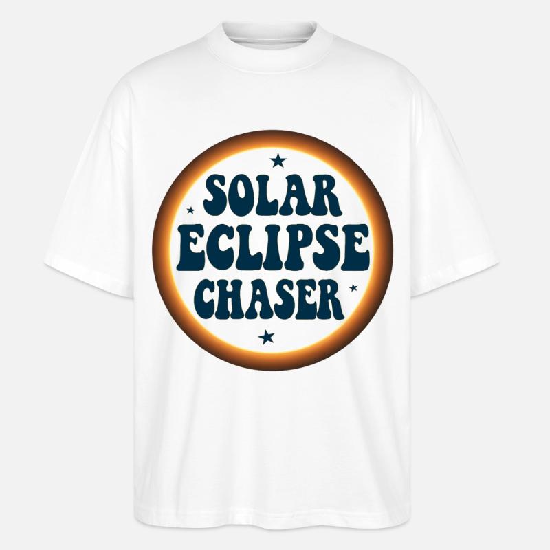 Solar eclipse chaser - Stanley/Stella Oversized Unisex Bio T-Shirt Blaster 2.0 - Weiß