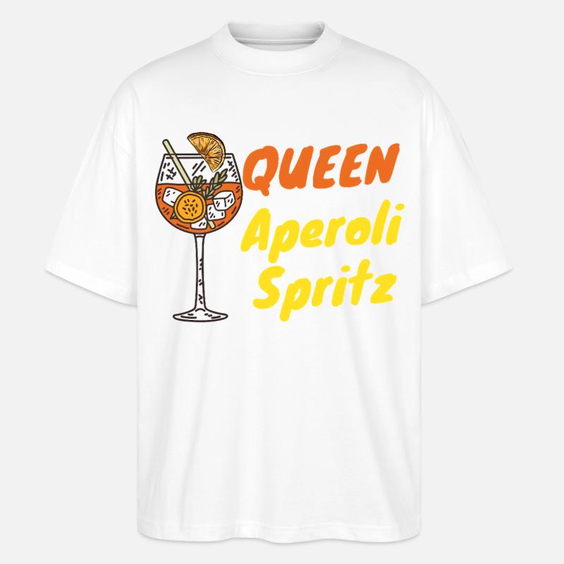 Aperoli Queen – Sommer, Spritz & Spaß - Stanley/Stella Oversized Unisex Bio T-Shirt Blaster 2.0 - Weiß