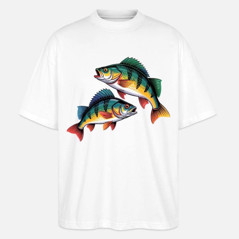 to aborrer - Stanley/Stella Oversize Unisex Øko T-shirt Blaster 2.0 - hvid