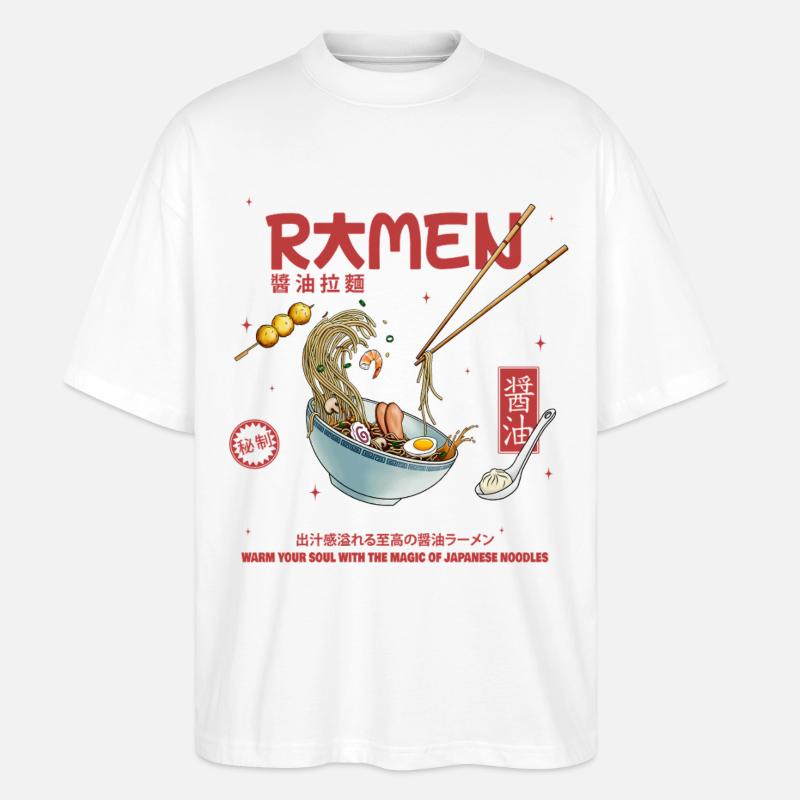 Ramen - Stanley/Stella Oversized Unisex Bio T-Shirt Blaster 2.0 - Weiß