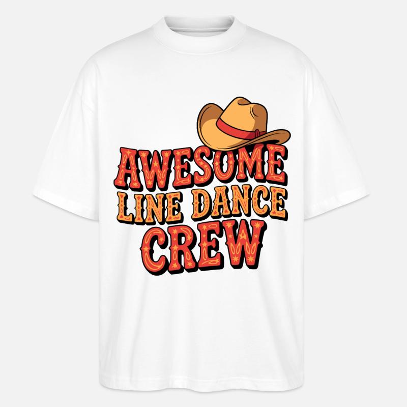 Géniale équipe de danse en ligne - T-shirt bio Blaster 2.0 coupe oversize Stanley/Stella Unisexe - blanc