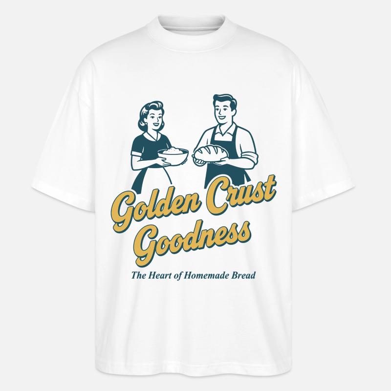 Sauerteigbrot Backen Mit Goldener Kruste - Stanley/Stella Oversized Unisex Bio T-Shirt Blaster 2.0 - Weiß