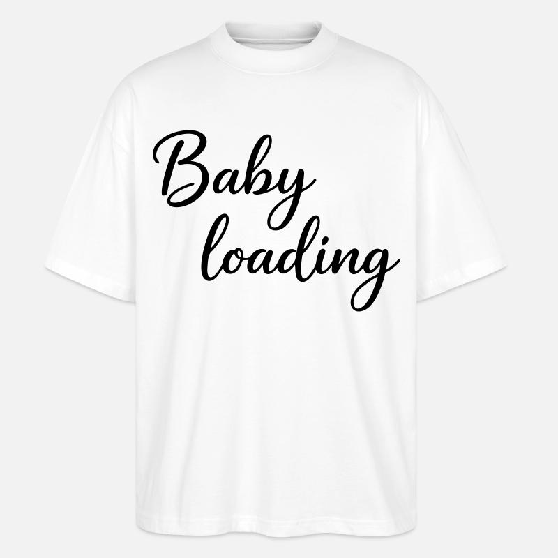 Baby Loading - Stanley/Stella Oversized Unisex Bio T-Shirt Blaster 2.0 - Weiß