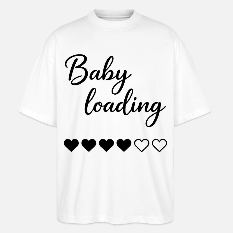 Baby Loading - Stanley/Stella Oversized Unisex Bio T-Shirt Blaster 2.0 - Weiß