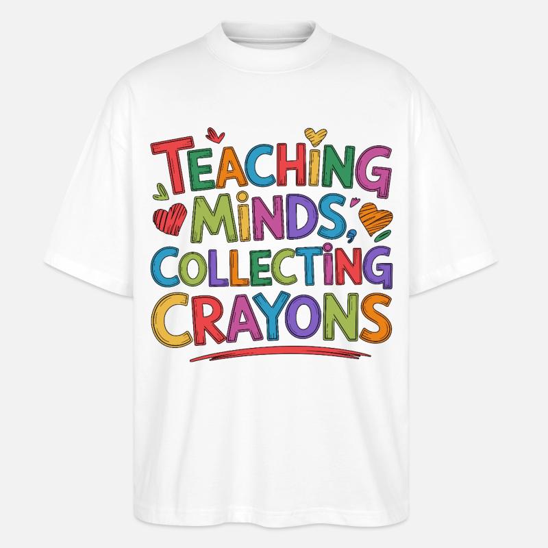 Elementary Teacher Teaching Minds Primary Teacher - Stanley/Stella Oversized Unisex Bio T-Shirt Blaster 2.0 - Weiß