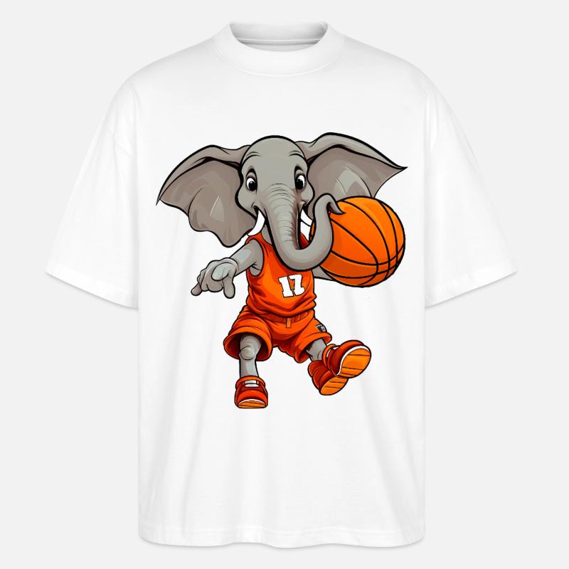Koripallonorsut - Stanley/Stella Blaster 2.0 Unisex Oversized Luomu T-paita - valkoinen