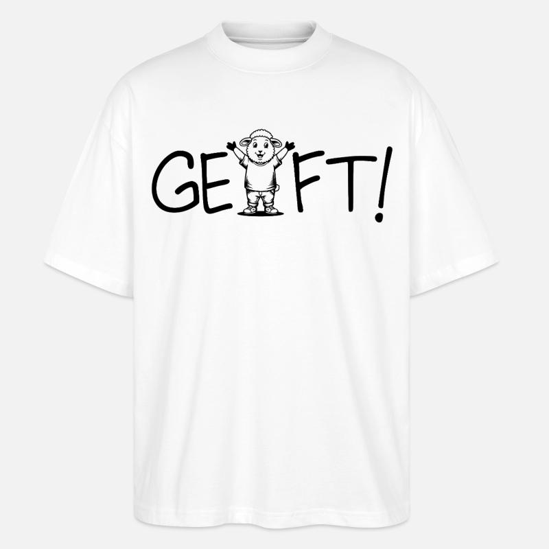 Marché conclu ! Moutons - T-shirt bio Blaster 2.0 coupe oversize Stanley/Stella Unisexe - blanc