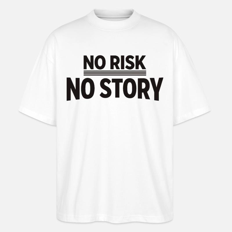 AUCUN RISQUE SANS HISTOIRE Déclaration d’aventure - T-shirt bio Blaster 2.0 coupe oversize Stanley/Stella Unisexe - blanc