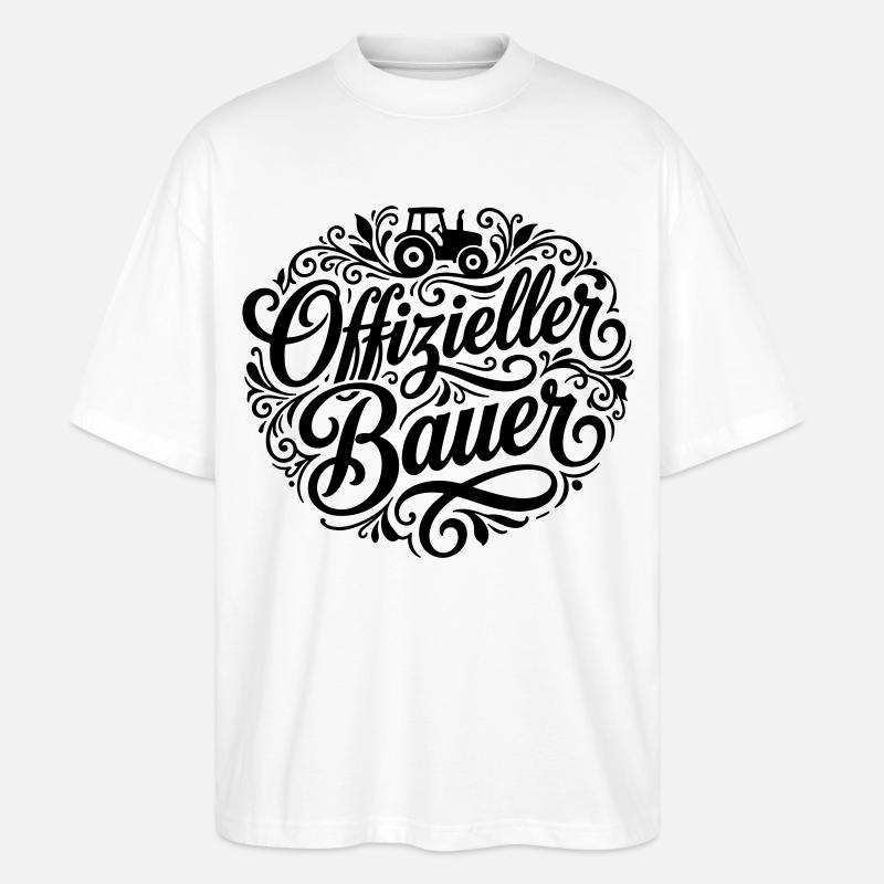 Offizieller Bauer - Stanley/Stella Oversized Unisex Bio T-Shirt Blaster 2.0 - Weiß