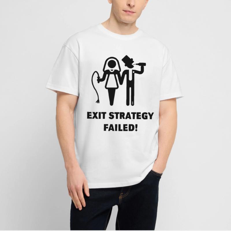 Exit Strategy Failed! (JGA Bräutigam Game Over B) Stanley/Stella Oversized Unisex Organic T-shirt Blaster 2.0