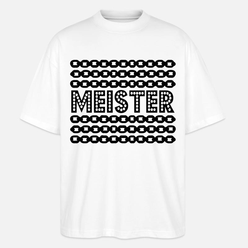 Master Degree Master Chains - Stanley/Stella Oversized Unisex Organic T-shirt Blaster 2.0 - white
