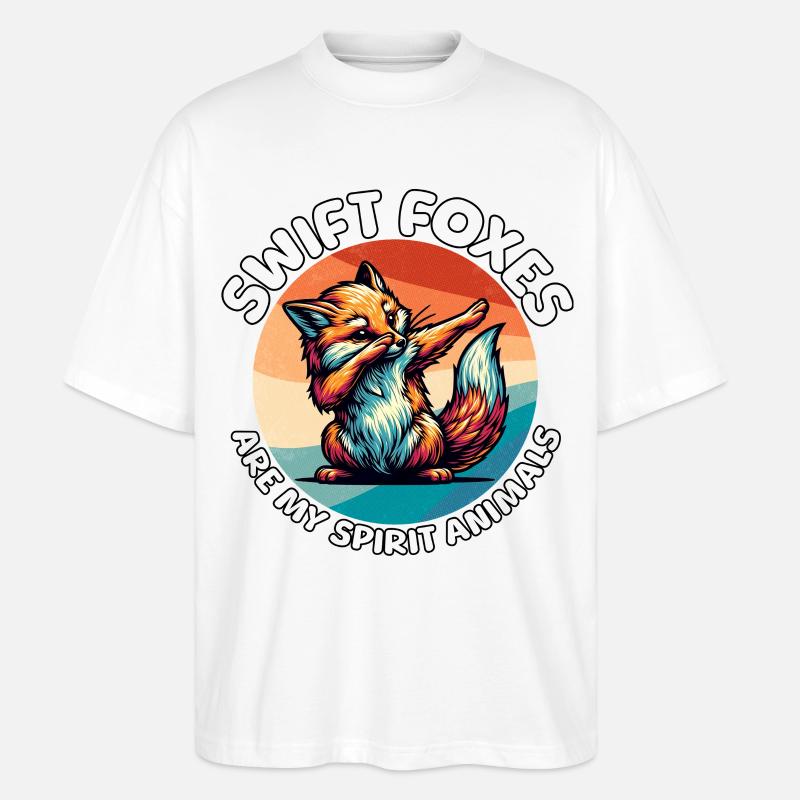 Lustige Swiftfuchs Sprüche - Stanley/Stella Oversized Unisex Bio T-Shirt Blaster 2.0 - Weiß