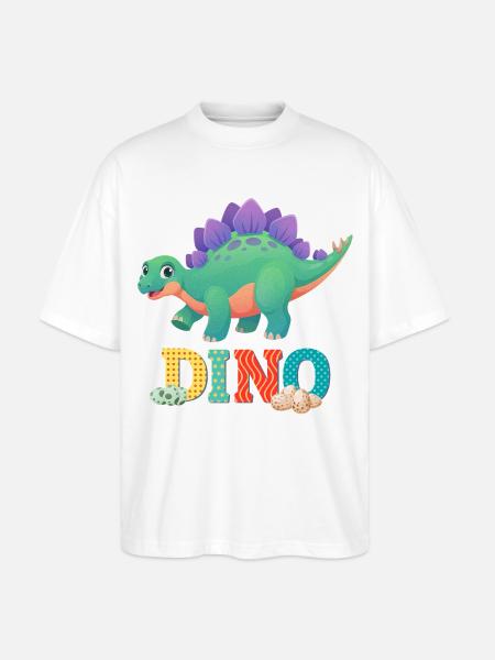 DINO - Stanley/Stella Oversized Unisex Organic T-shirt Blaster 2.0 - white