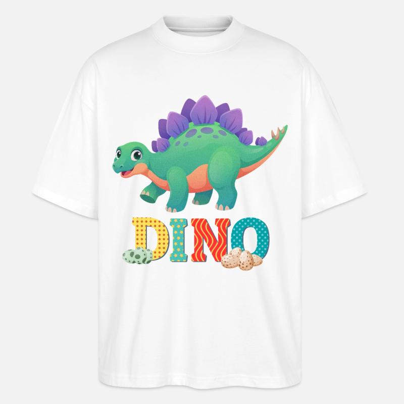 dino - T-shirt bio Blaster 2.0 coupe oversize Stanley/Stella Unisexe - blanc