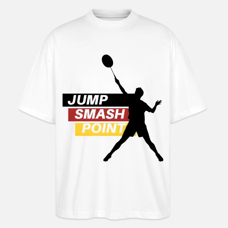 Sprung Smash Punkt - Stanley/Stella Oversized Unisex Bio T-Shirt Blaster 2.0 - Weiß