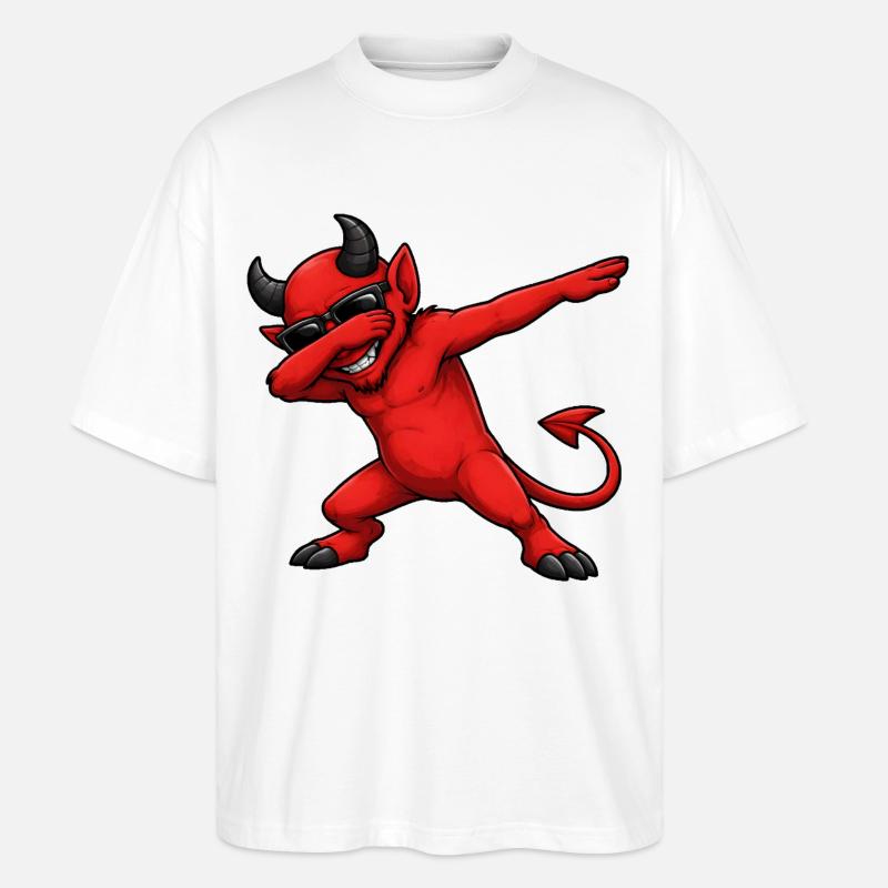 Diable Dab - T-shirt bio Blaster 2.0 coupe oversize Stanley/Stella Unisexe - blanc