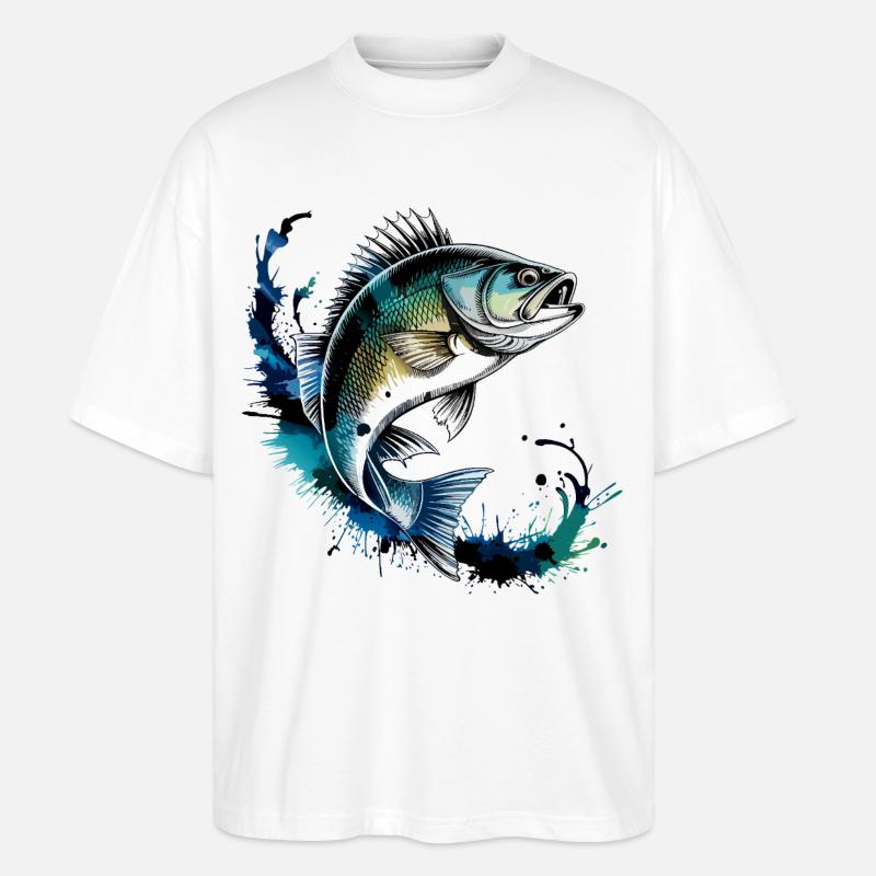 Conception de perchoirs - T-shirt bio Blaster 2.0 coupe oversize Stanley/Stella Unisexe - blanc