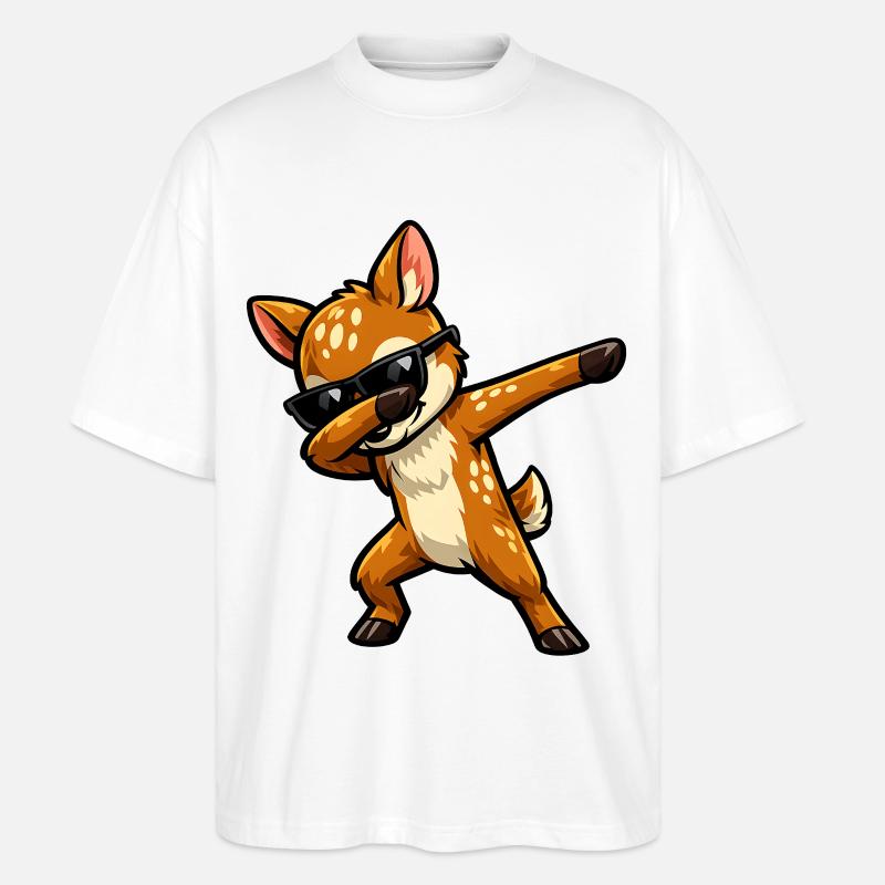 Dab du faon - T-shirt bio Blaster 2.0 coupe oversize Stanley/Stella Unisexe - blanc