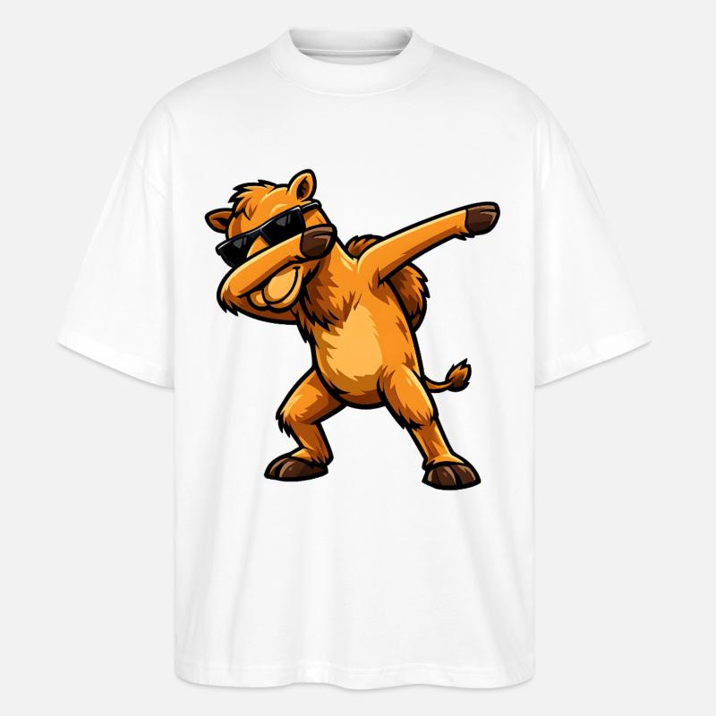 Dabbing Camel - Stanley/Stella Oversized Unisex Organic T-shirt Blaster 2.0 - white