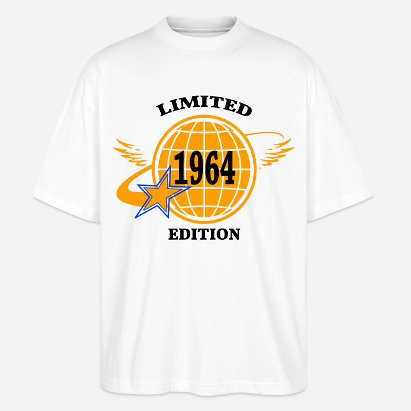 1964 - Stanley/Stella Oversized Unisex Bio T-Shirt Blaster 2.0 - Weiß
