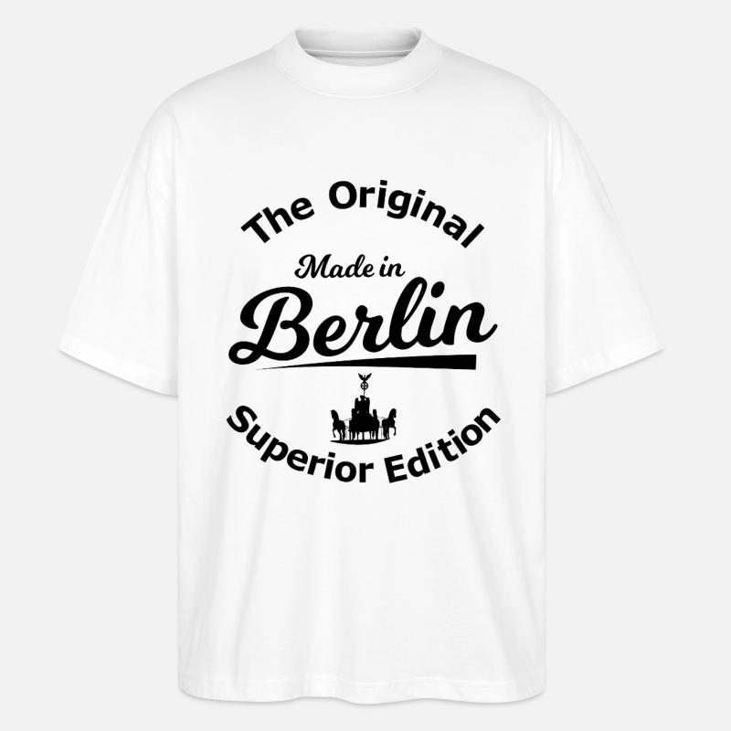Chez lui à Berlin - T-shirt bio Blaster 2.0 coupe oversize Stanley/Stella Unisexe - blanc