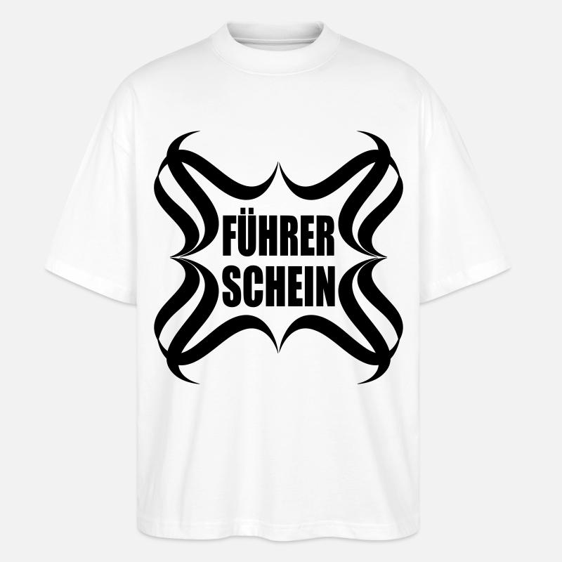 Félicitations, permis de conduire réussi - T-shirt bio Blaster 2.0 coupe oversize Stanley/Stella Unisexe - blanc