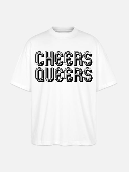 Cheers Queers LGBTQ queer - Stanley/Stella Oversized Unisex Bio T-Shirt Blaster 2.0 - Weiß