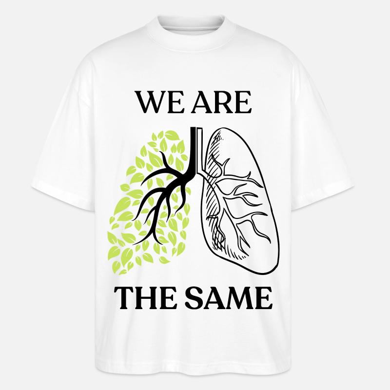 We Are The Same - Stanley/Stella Oversized Unisex Organic T-shirt Blaster 2.0 - white