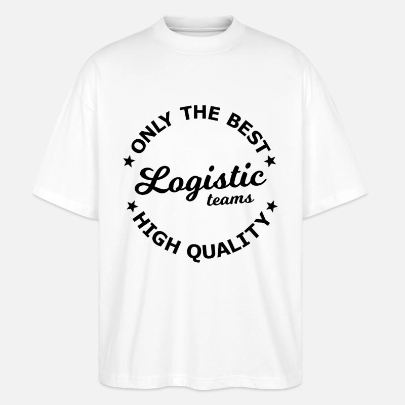 Logistik und Transport Held - Stanley/Stella Oversized Unisex Bio T-Shirt Blaster 2.0 - Weiß