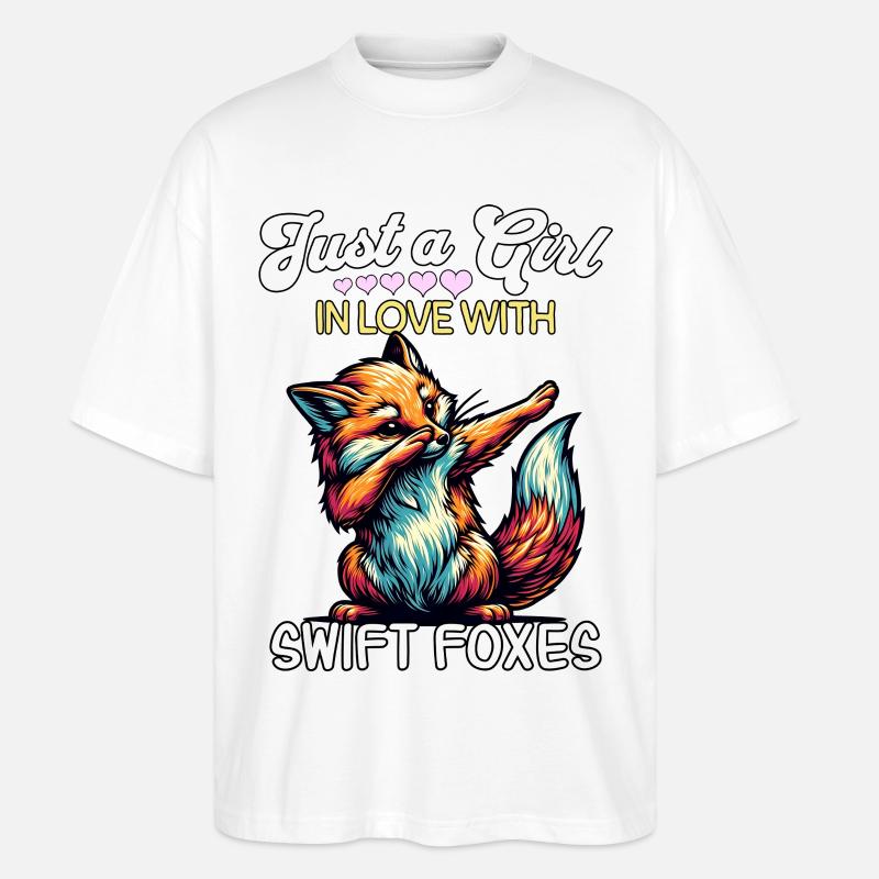 Fille Fox Rapide Renard - T-shirt bio Blaster 2.0 coupe oversize Stanley/Stella Unisexe - blanc