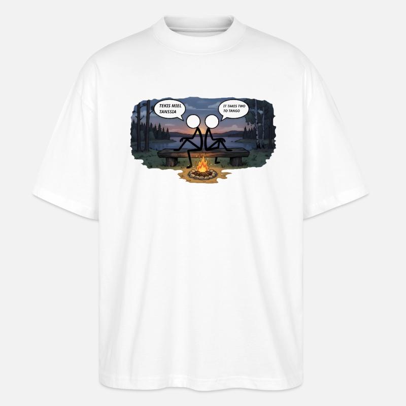 Savo Guys Duo 20 Tango - Stanley/Stella Oversized Unisex Bio T-Shirt Blaster 2.0 - Weiß
