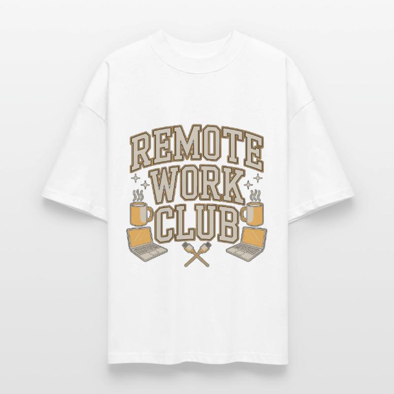 Remote Work Club Web Developer Remote Developer Stanley/Stella Oversized Unisex Organic T-shirt Blaster 2.0