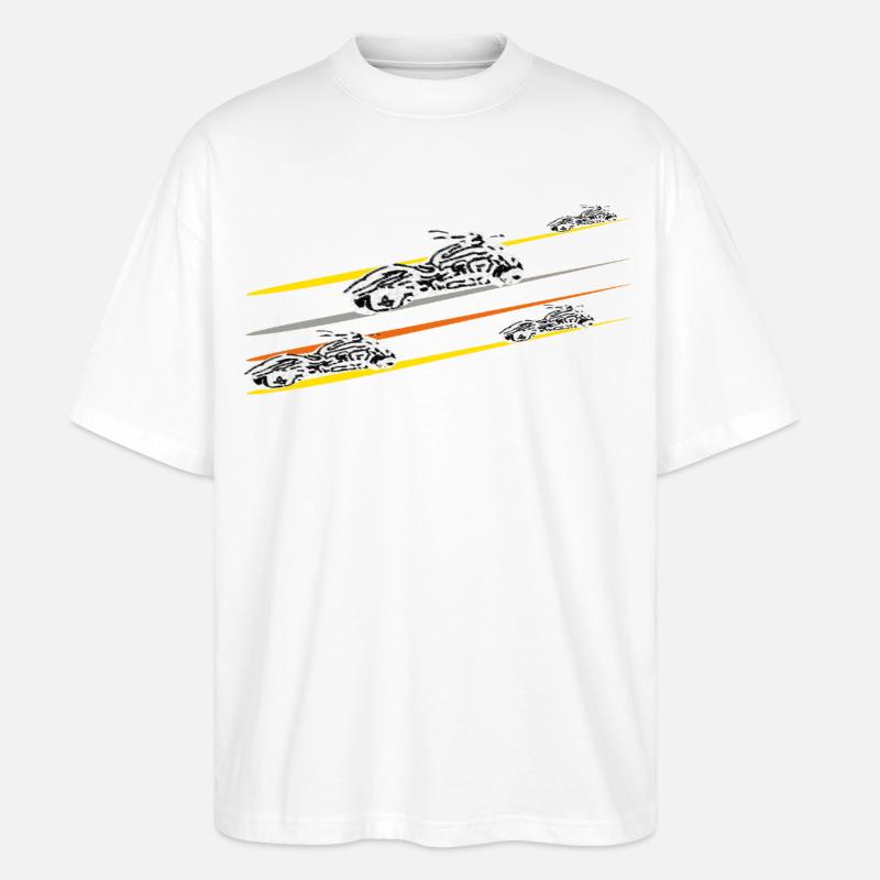 Motorrad Chopper - Stanley/Stella Oversized Unisex Bio T-Shirt Blaster 2.0 - Weiß