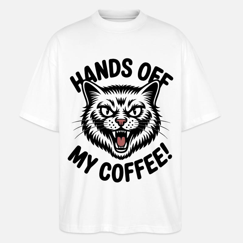 Coffee is mine - Stanley/Stella Oversized Unisex Organic T-shirt Blaster 2.0 - white