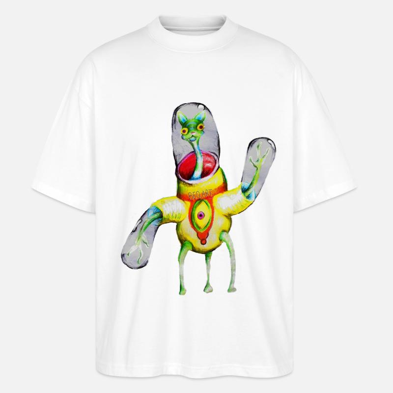 Jumpee - Stanley/Stella Oversized Unisex Bio T-Shirt Blaster 2.0 - Weiß