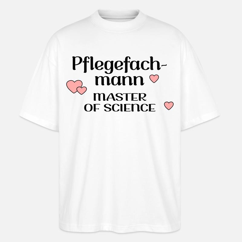 STUDIUM PFLEGE PFLEGEFACHMANN - Stanley/Stella Oversized Unisex Bio T-Shirt Blaster 2.0 - Weiß