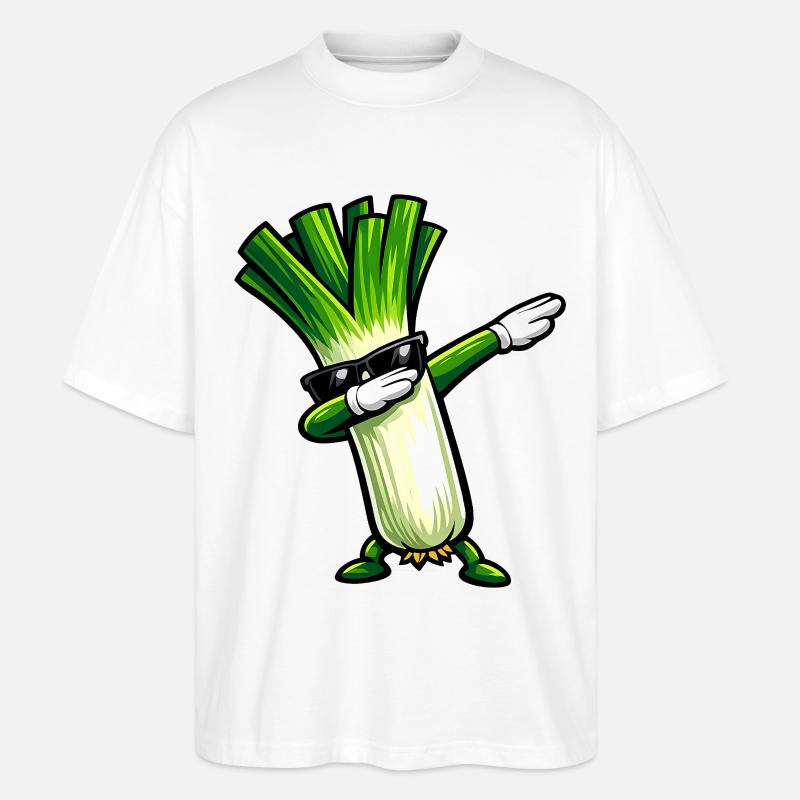 Dabbing Lauch - Stanley/Stella Oversized Unisex Bio T-Shirt Blaster 2.0 - Weiß